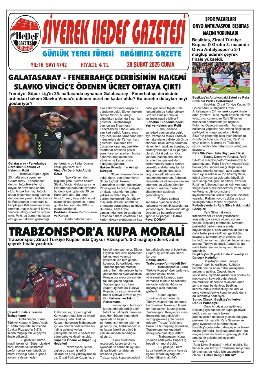 28.02.2025 Tarihli Gazetemiz