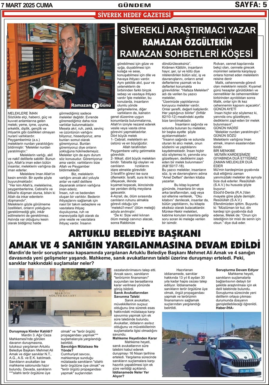 7.03.2025 Tarihli Gazetemiz