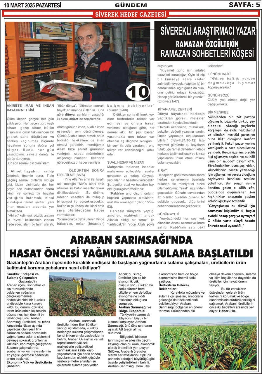 10.03.2025 Tarihli Gazetemiz