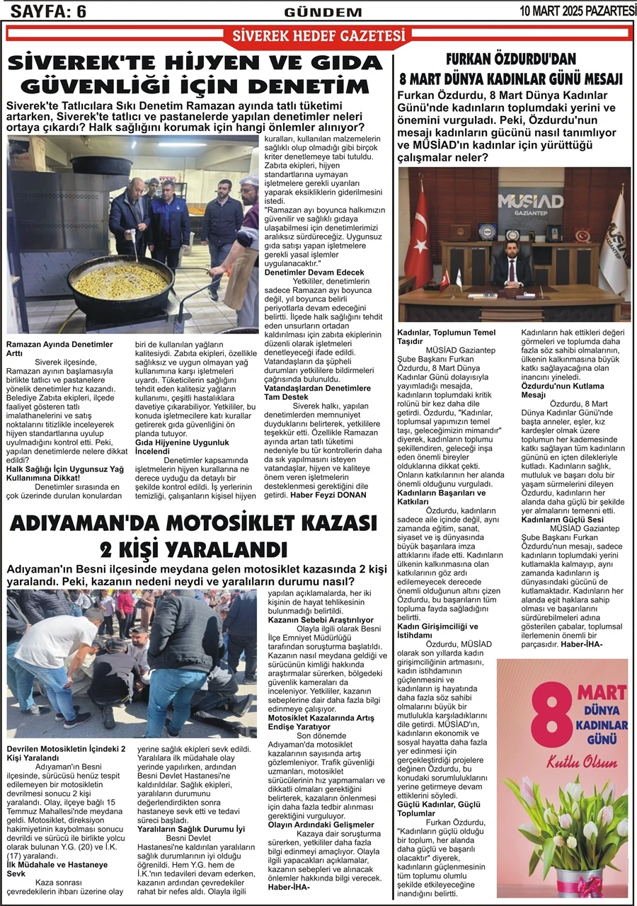 10.03.2025 Tarihli Gazetemiz