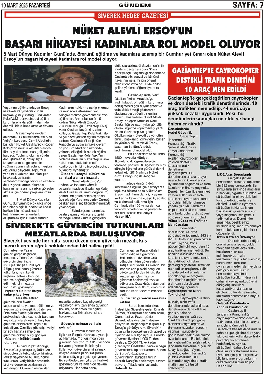 10.03.2025 Tarihli Gazetemiz