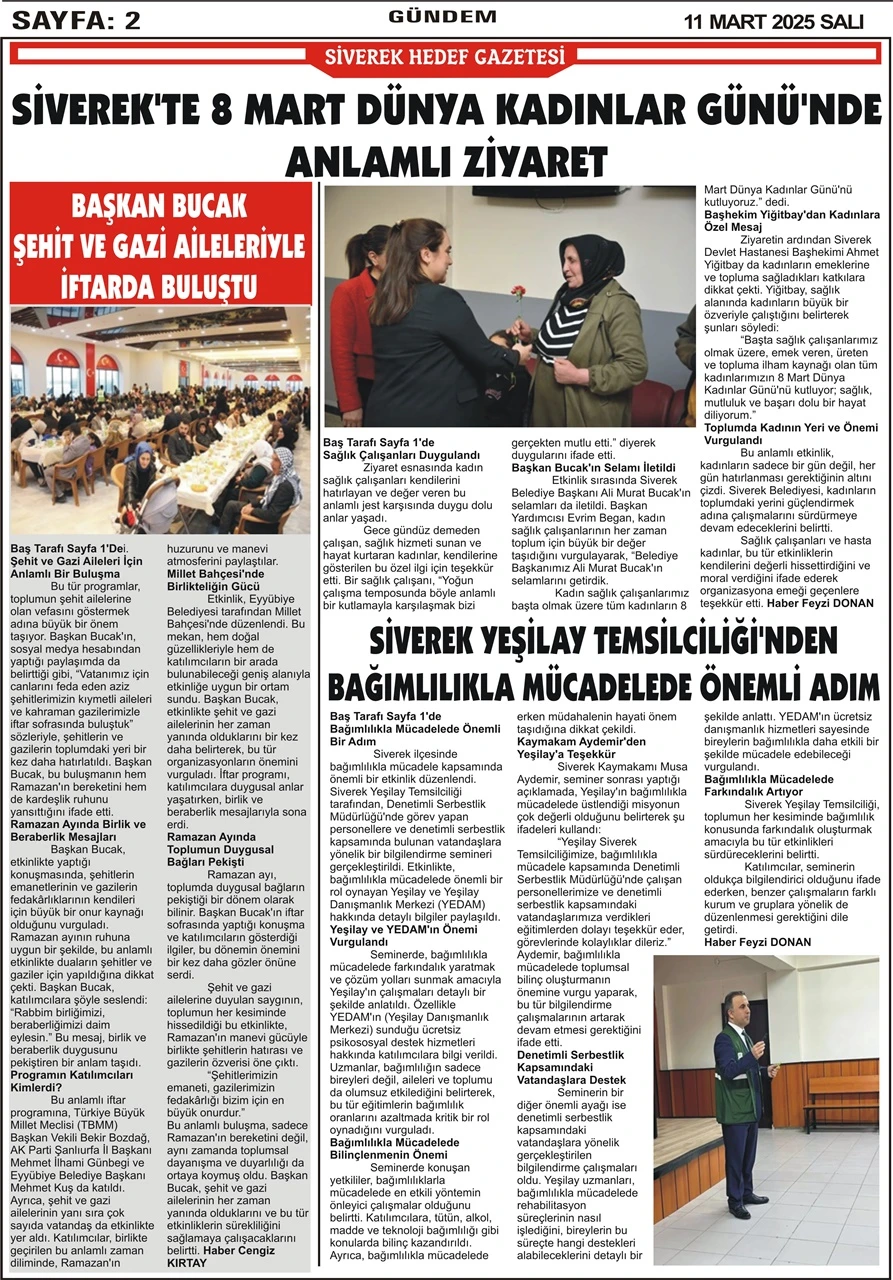 11.03.2025 Tarihli Gazetemiz