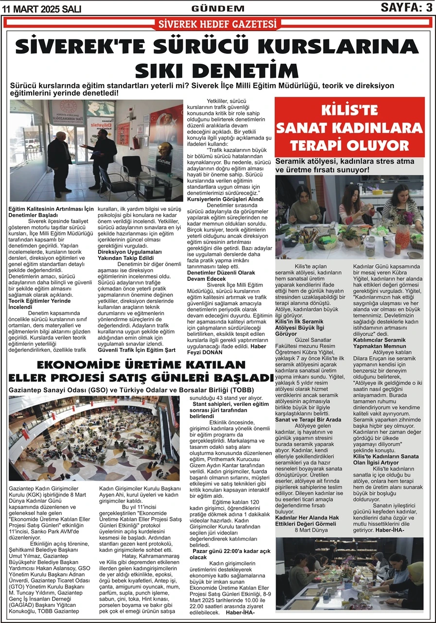 11.03.2025 Tarihli Gazetemiz