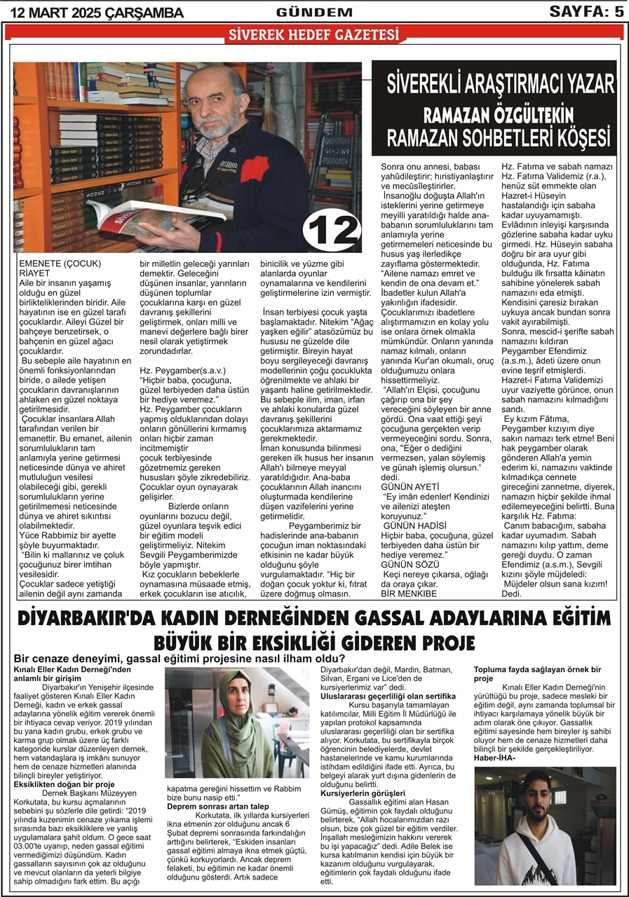 12.03.2025 Tarihli Gazetemiz