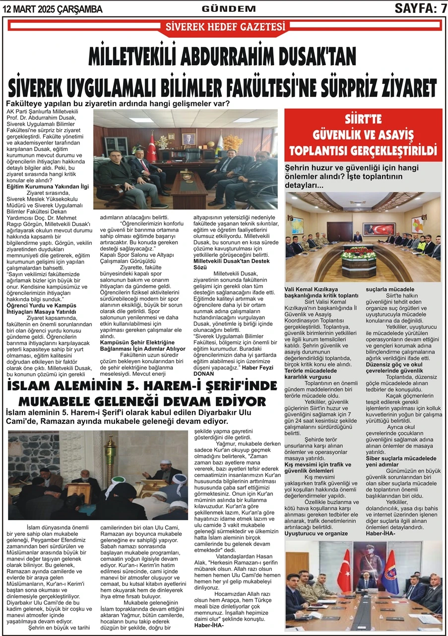 12.03.2025 Tarihli Gazetemiz