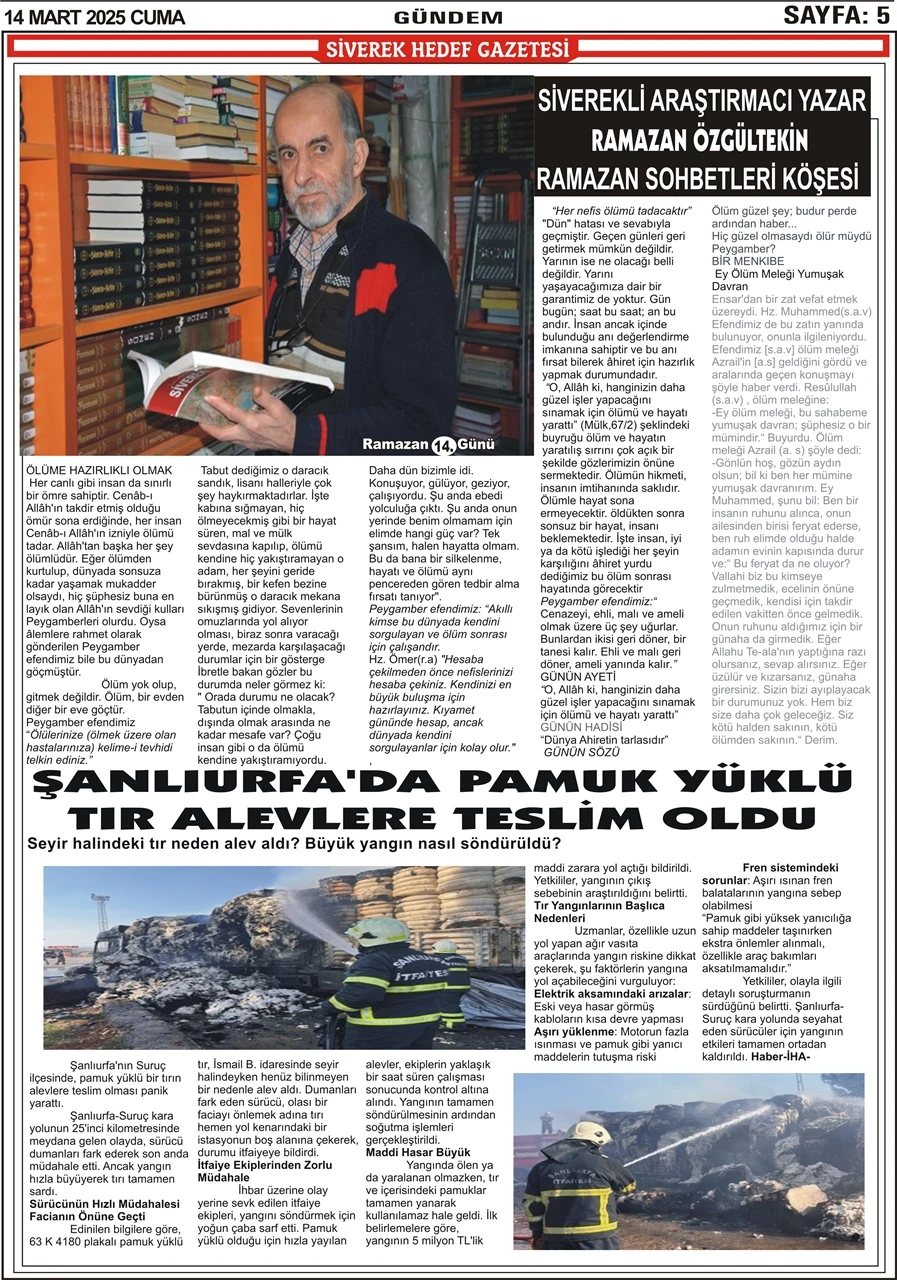 14.03.2025 Tarihli Gazetemiz