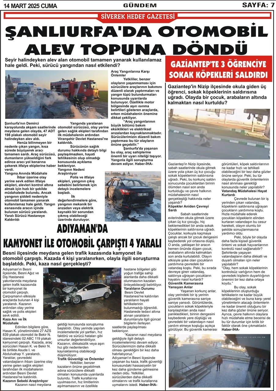 14.03.2025 Tarihli Gazetemiz