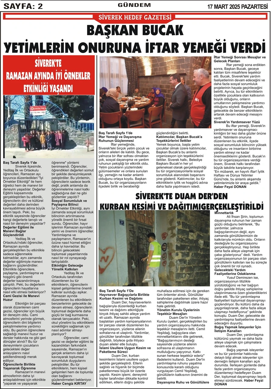 17.03.2025 Tarihli Gazetemiz