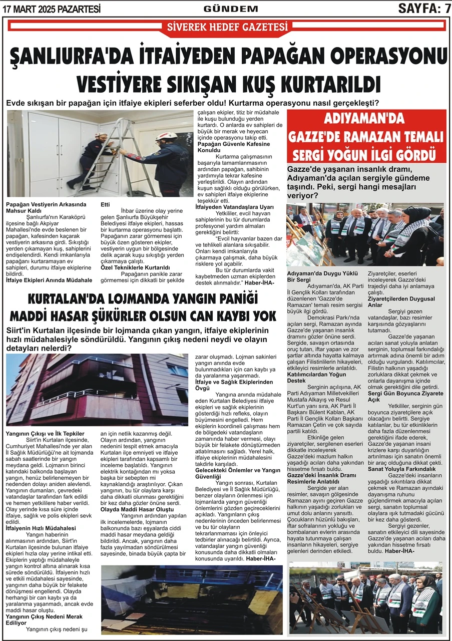 17.03.2025 Tarihli Gazetemiz