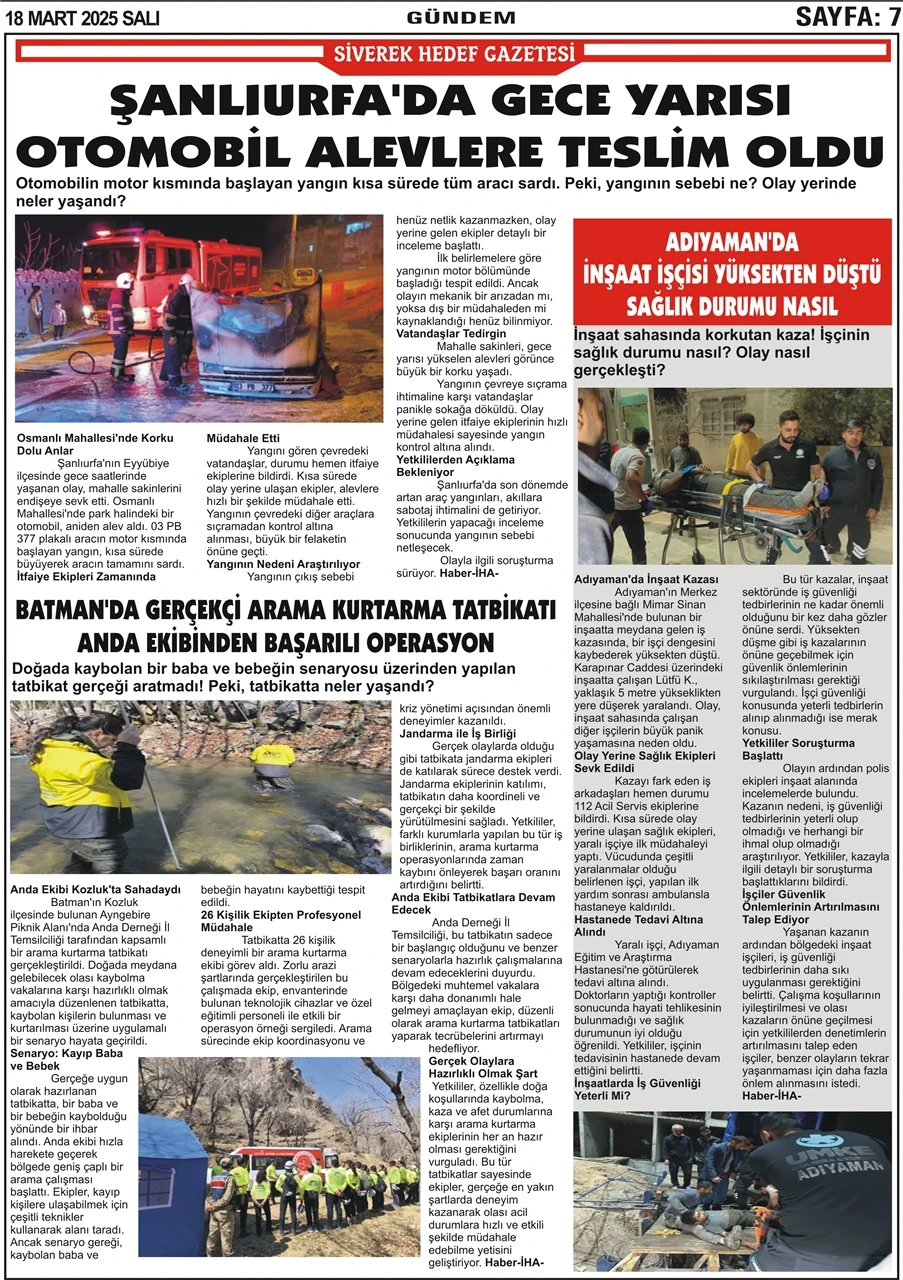 18.03.2025 Tarihli Gazetemiz