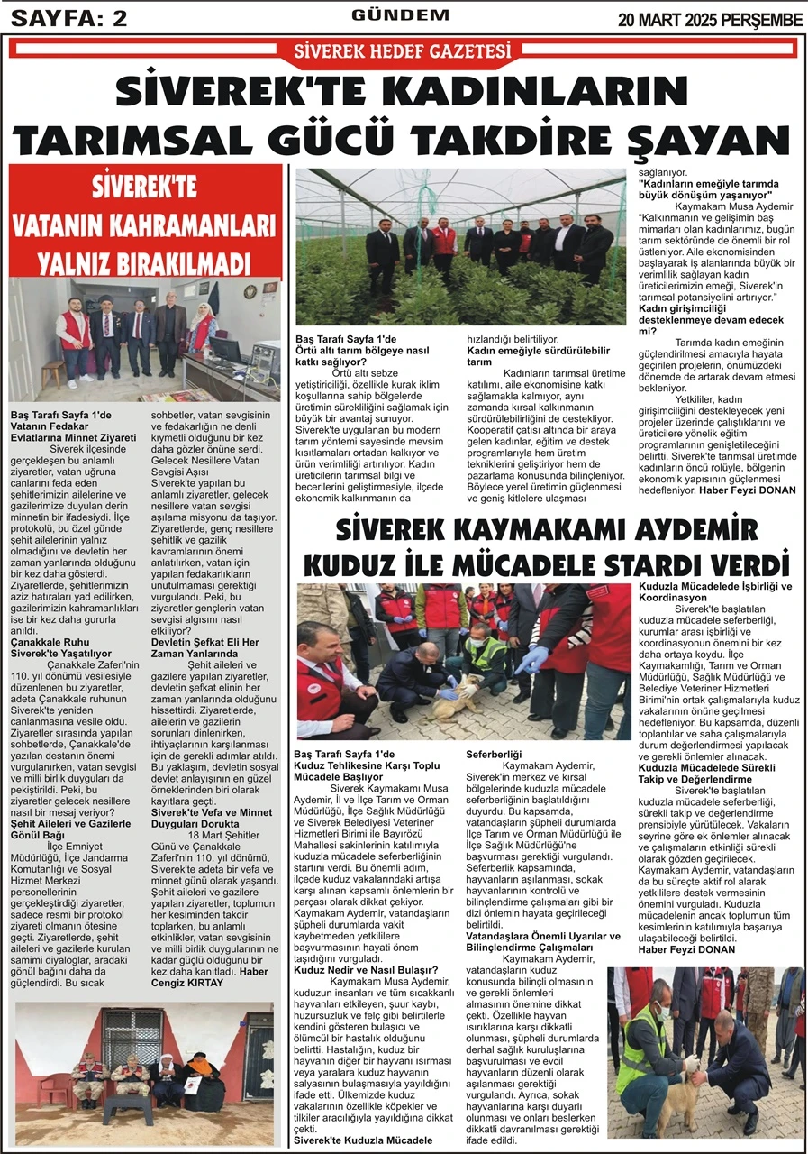 20.03.2025 Tarihli Gazetemiz