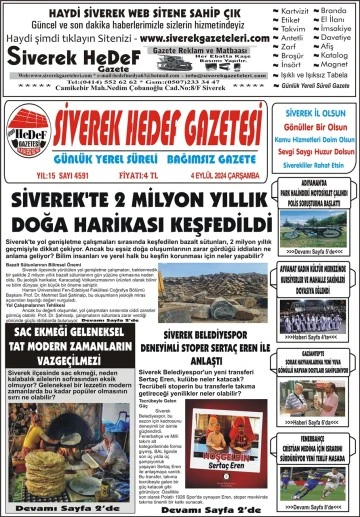 4.09.2024 Tarihli Gazetemiz