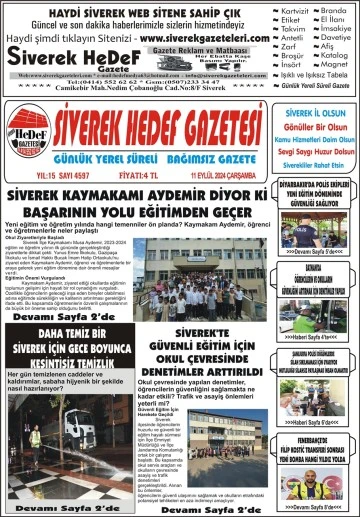 11.09.2024 Tarihli Gazetemiz