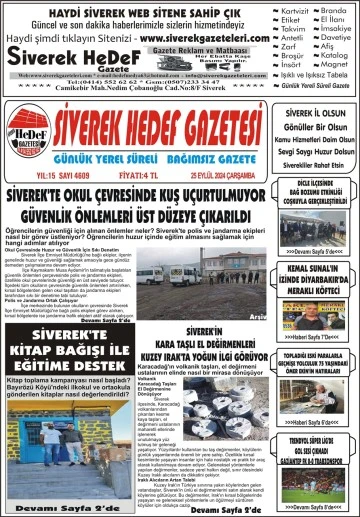 25.09.2024 Tarihli Gazetemiz