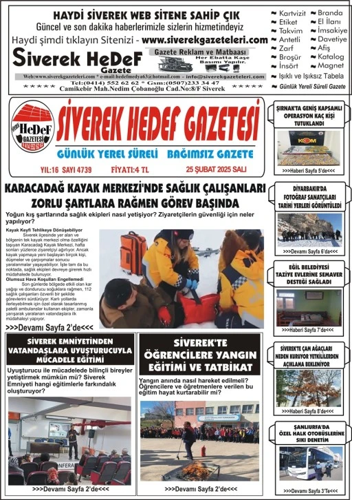 25.02.2025 Tarihli Gazetemiz