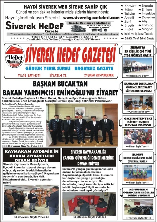 27.02.2025 Tarihli Gazetemiz