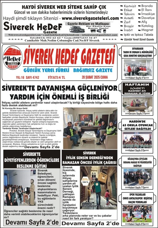 28.02.2025 Tarihli Gazetemiz