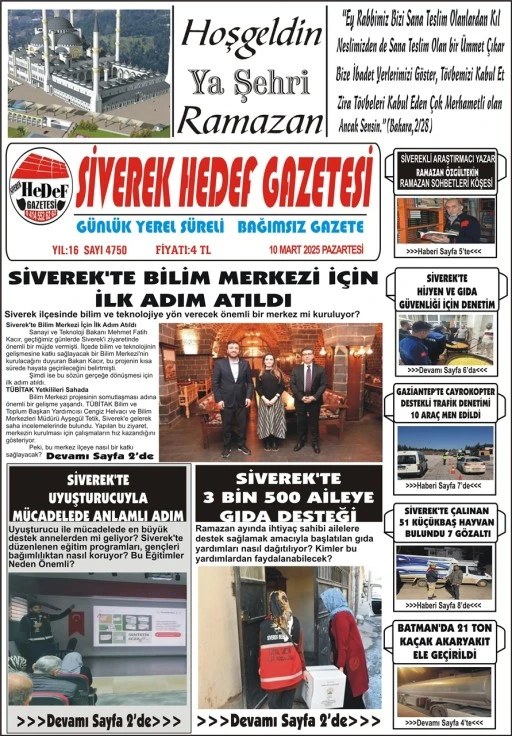 10.03.2025 Tarihli Gazetemiz