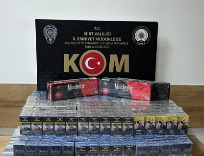 1180 Paket Gümrük Kaçağı Sigara Ele Geçirildi