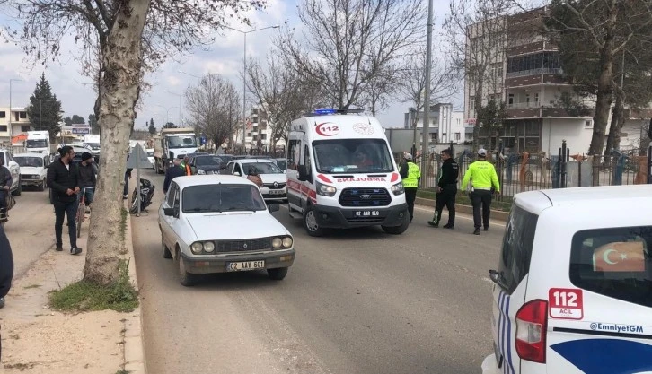 Adıyaman'da Motosiklet ile Otomobil Çarpıştı: 1 Yaralı