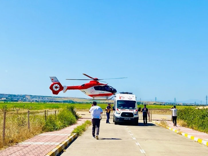  Ambulans Helikopter Kalça Kemiği Kırılan 79 Yaşındaki Hasta İçin Havalandı