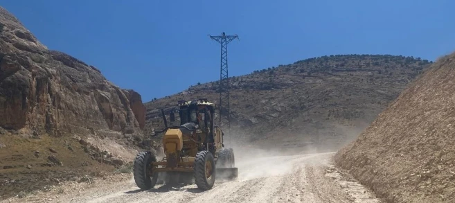 Hasankeyf Kalesi Yolunda Tesviye Çalışmaları Tamamlandı