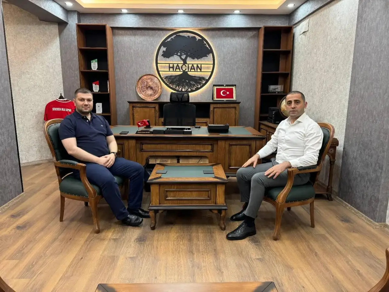 Kaymakam  Aydemir'den Mustafa Hakkı Bucak'a  İadeyi Ziyareti