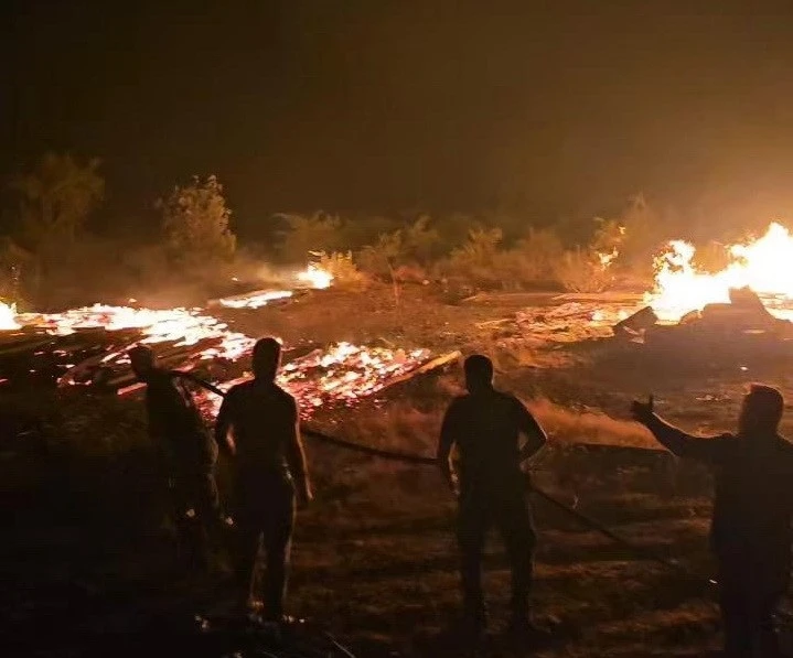 Kuru Ot Yangını Adıyaman'da Korkuya Neden Oldu