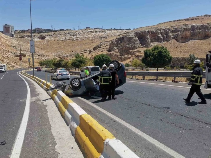 Mardin'de Feci Kaza: Otomobil Takla Attı, 1 Yaralı