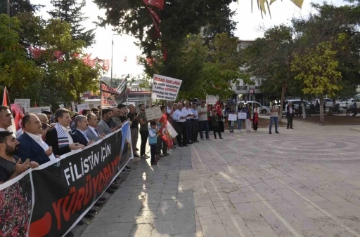 Besni’de Filistin’e Destek ve İsrail’e Tepki Yürüyüşü Düzenlendi