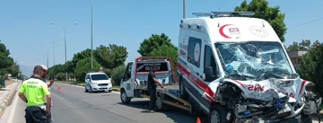 Gaziantep’te Ambulans ve Tanker Çarpıştı