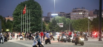 Gaziantep’te Motosiklet Sürücülerinden İsrail’e Protesto