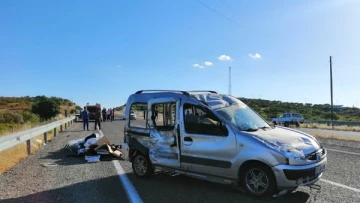  Hafif Ticari Aracın Otomobile Çarpması Sonucu 1 Kişi Yaralandı