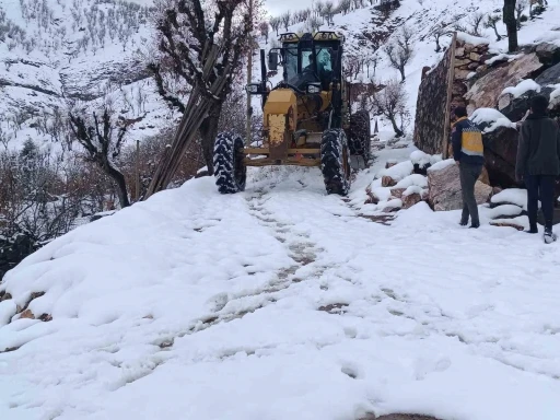 Karla Kapanan Köy Yolları Yeniden Ulaşıma Açıldı