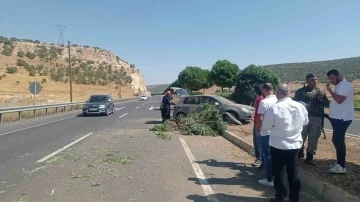 Kontrolden Çıkan Araç Refüje Çıktı: 1 Yaralı