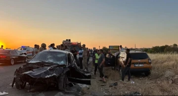 Mardin'de Cip ile Otomobilin Çarpıştığı Kazada 4 Kişi Yaralandı