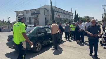 Motosiklet ile Otomobil Çarpıştı