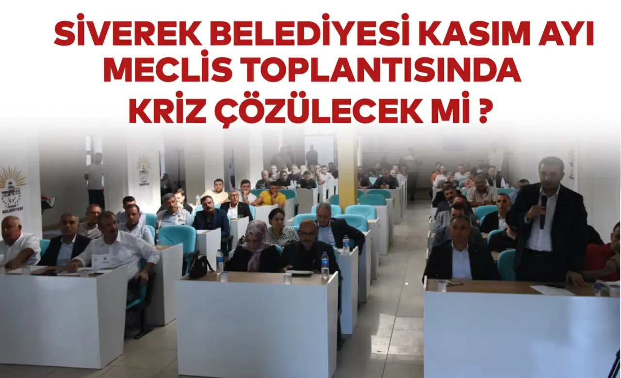 Siverek Belediyesi Kasım Ayı Meclisinde Kriz Çözülecek mi?