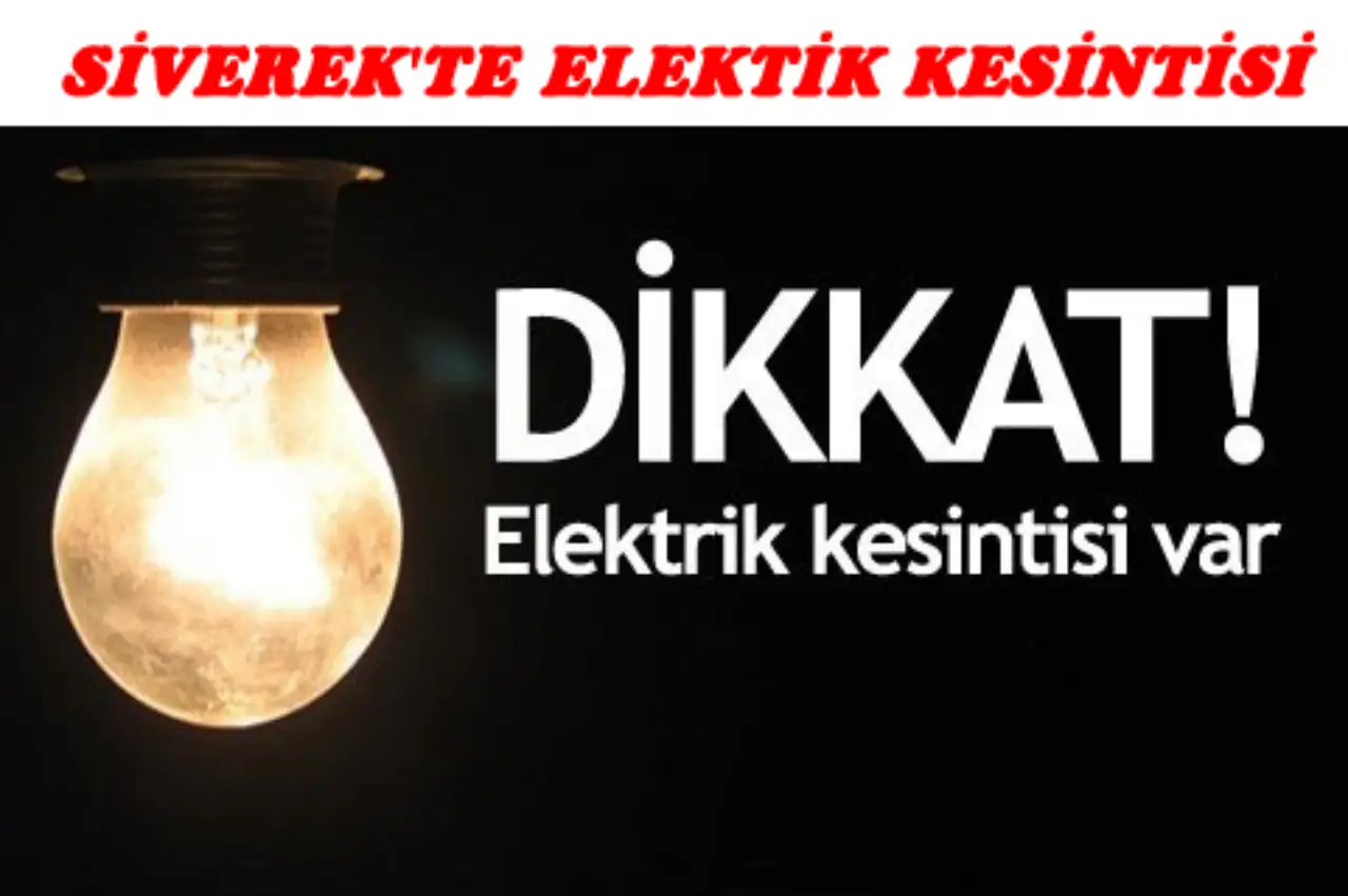 Siverek'te Gece Elektrik Kesintisi Yaşanacak: Bu Gece Şehri Neler Bekliyor?