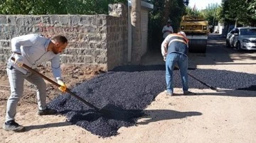 Siverek'te Hacıömer Mahallesinde Yol Onarım Çalışmaları Başladı