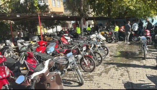 Trafiğe Çıkması Sakıncalı 16 Motosiklet Ele Geçirildi