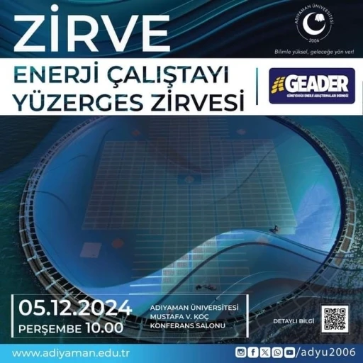 Üniversitesi’nde Enerji Çalıştayı ve Türkiye’nin İlk Yüzer GES Zirvesi Düzenlenecek